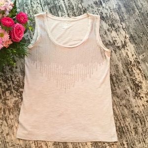 🌻 Ann Taylor Loft, Gray Sequined Tank, SP, NWOT